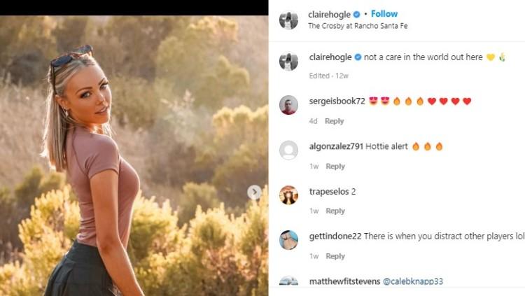 Pegolf cantik yang bisa jadi penerus Paige Spiranac, Claire Hogle. Foto: instagram/clairehogle.