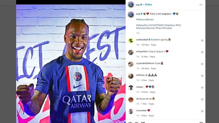 Kata-kata yang dilontarkan pemain baru Paris Saint-Germain (PSG), Renato Sanches, disinyalir sukses membuat AC Milan tersinggung.