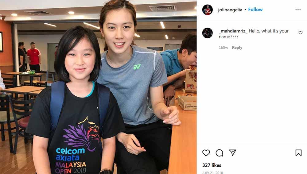 Usai merengkuh gelar di Piala Presiden Bulutangkis 2022, Indonesia kini memiliki penerus pebulu tangkis cantik Aya Ohori, Jolin Angelia. Foto: Instagram@jolinangelia