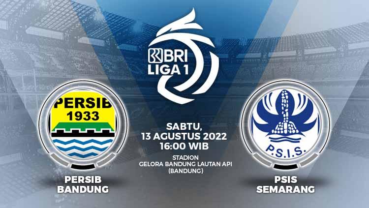 Link live streaming pertandingan pekan keempat Liga 1 antara Persib Bandung menghadapi PSIS Semarang di Stadion Gelora Bandung Lautan Api, Sabtu (13/08/22). - INDOSPORT