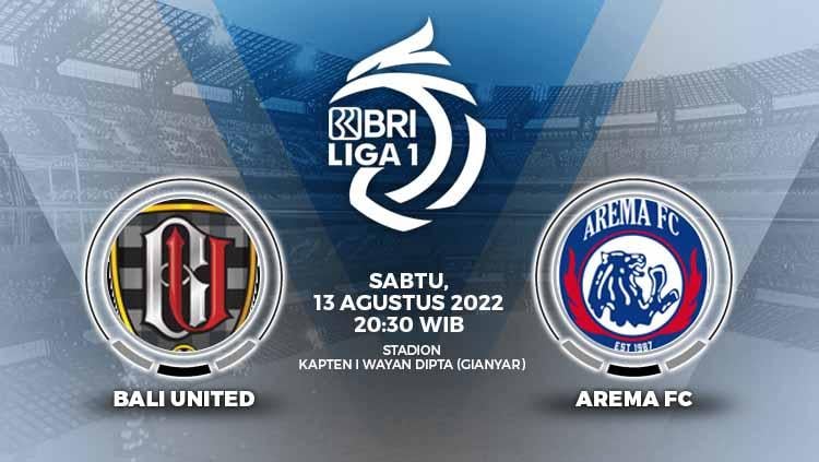 Berikut adalah link live streaming pertandingan Liga 1 2022 pekan keempat yang mempertemukan dua tim kuat, Bali United vs Arema FC, Sabtu (13/08/22). - INDOSPORT