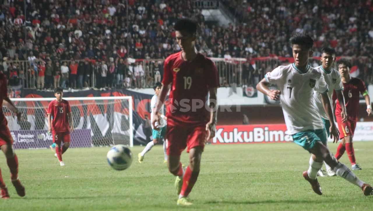 Pertandingan antara Vietnam U-16 vs Timnas Indonesia U-16 di Final AFF U-16 2022.