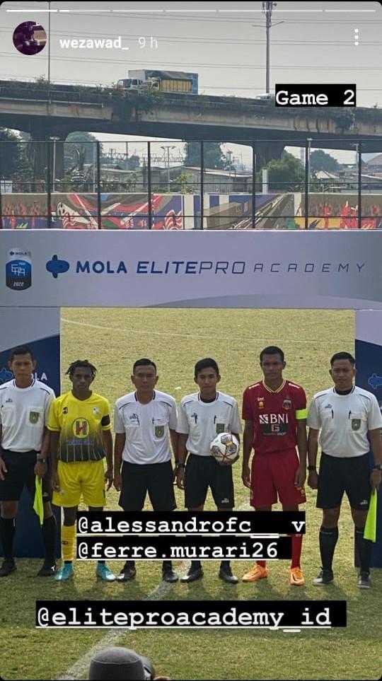 Seleksi Program Garuda Select 5 di kawasan Jakarta International Stadium (JIS). Copyright: Instagram @wezawad_