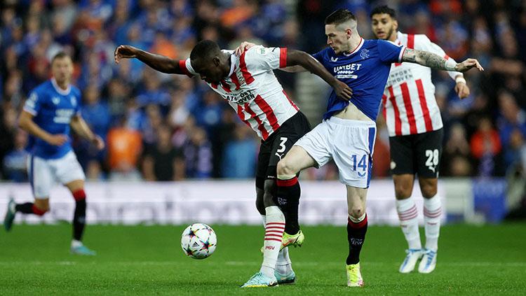 Suasana pertandingan Ranger FC vs PSV Eindhoven di Kualifikasi Liga Champions.