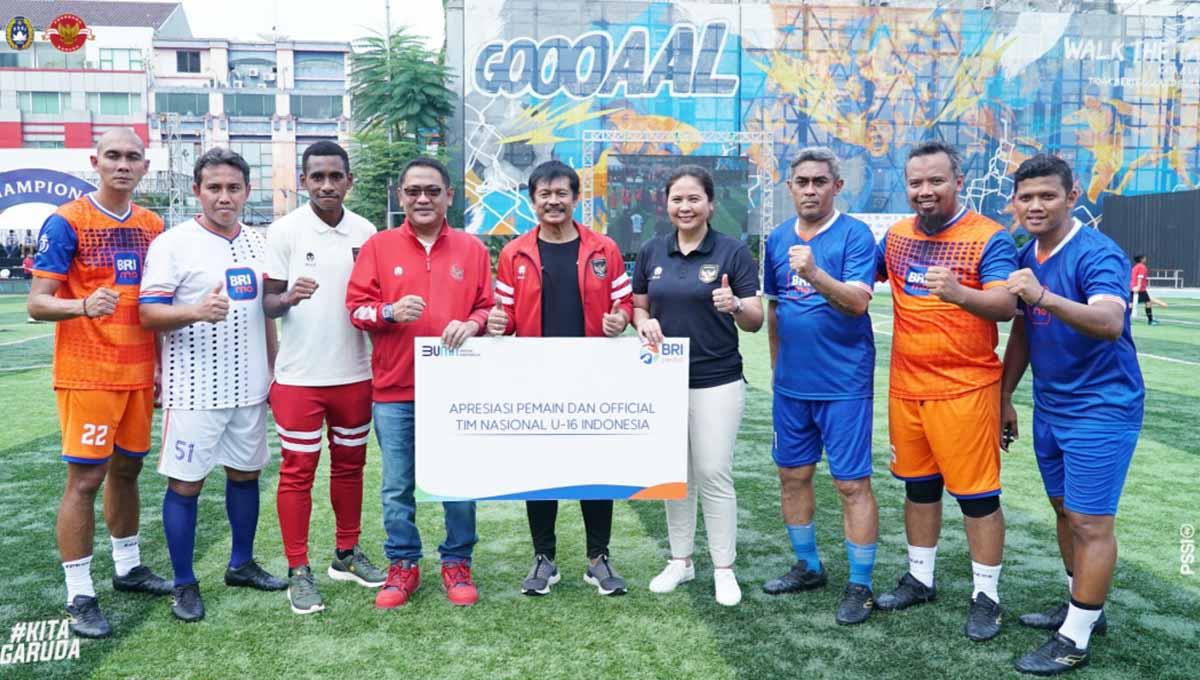 Timnas Indonesia U-16 kembali mendapat bonus. Kali ini dari sponsor utama Liga 1 sebesar Rp1 Miliar pasca juara Piala AFF U-16 2022. - INDOSPORT