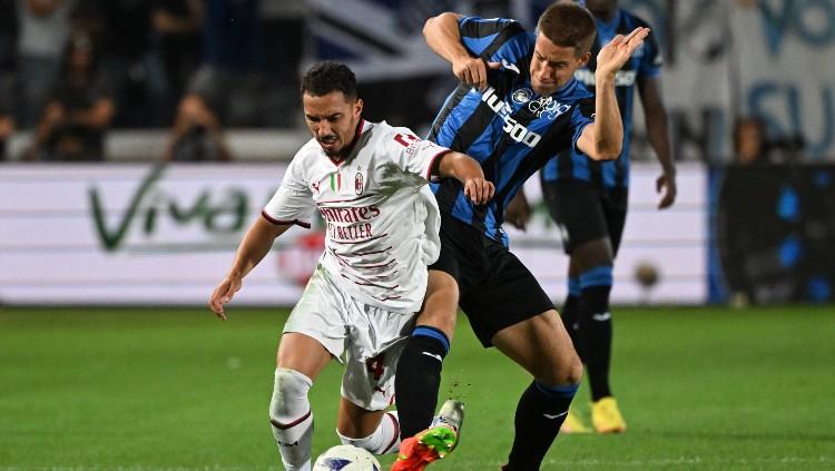 Link live streaming Liga Italia 2023-2024 antara Atalanta vs AC Milan yang akan tersaji di Gewiss Stadium, Bergamo, Minggu (10/12/23) pukul 00.00 WIB. (Foto: REUTERS/Alberto Lingria)