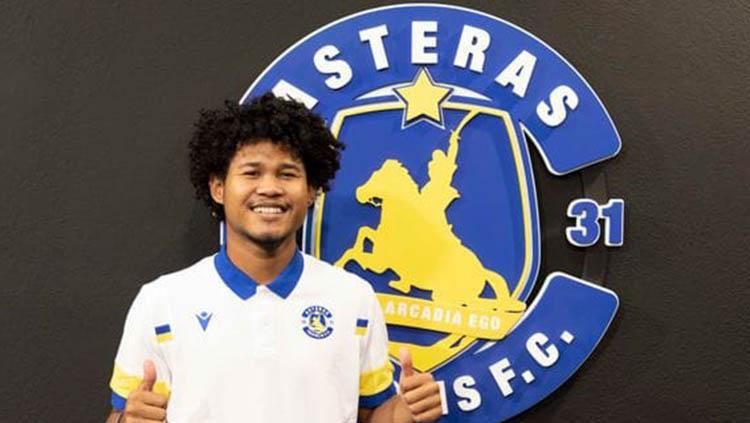 Pesepak bola muda asal Indonesia, Bagus Kahfi sudah bergabung dalam pemusatan latihan Asteras Tripolis FC, jelang Liga Yunani 2022. - INDOSPORT