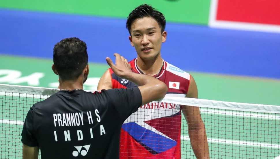 Federasi bulutangkis India (BAI) tidak menyangka tunggal putranya, Prannoy H.S berhasil menyingkirkan Kento Momota, di Kejuaraan Dunia Bulutangkis 2022. Foto: bwfworldchampionships.bwfbadminton