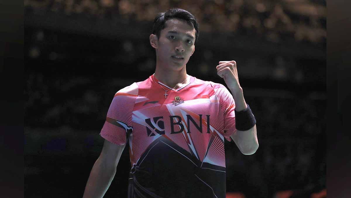 Tunggal putra Indonesia Jonatan Christie di Kejuaraan Dunia Bulutangkis 2022. Foto: PBSI - INDOSPORT