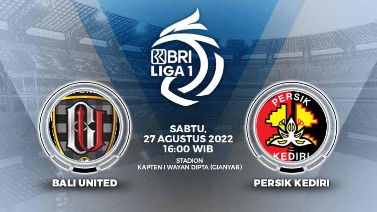 Prediksi pertandingan antara Bali United vs Persik Kediri (BRI Liga 1).