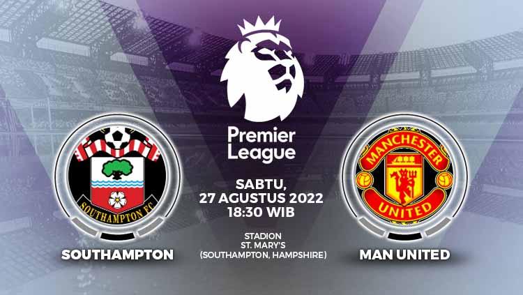 Prediksi pertandingan antara Southampton vs Manchester United (Liga Inggris). - INDOSPORT