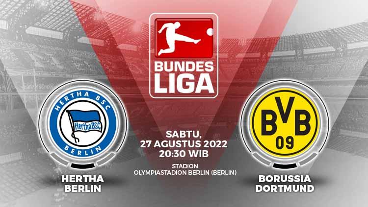 Prediksi pertandingan antara Hertha Berlin vs Borussia Dortmund (Bundesliga Jerman). - INDOSPORT