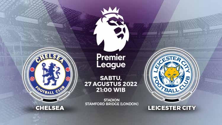 Prediksi pertandingan antara Chelsea vs Leicester City (Liga Inggris).