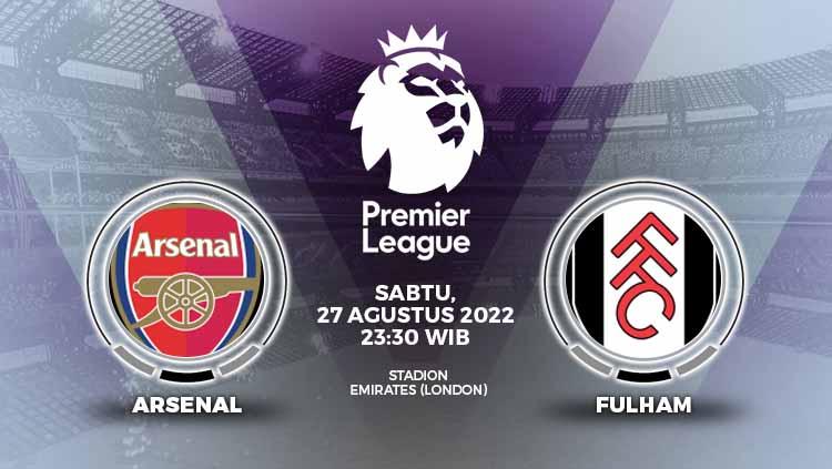 Berikut adalah prediksi pertandingan Liga Inggris (Premier League) 2022/23 antara Arsenal vs Fulham pada Sabtu malam. - INDOSPORT