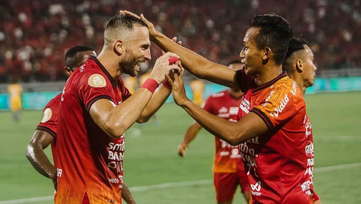 Laga pekan ke-29 Liga 1 2022/2023 antara Bali United vs Persita Tangerang pada Selasa (07/03/23) petang WIB di Stadion Maguwoharjo berakhir imbang 1-1. - INDOSPORT