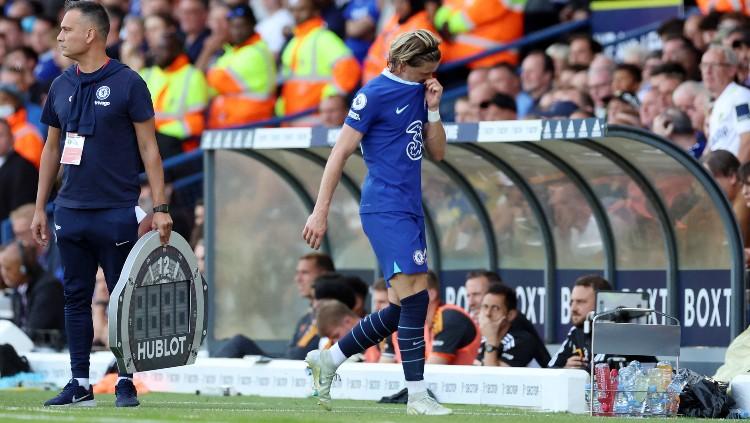 Graham Potter dilaporkan tetap memuji Conor Gallagher meski tidak banyak membantu pada hasil imbang di laga Chelsea vs Everton di Liga Inggris 2022-2023. (Foto: REUTERS/Phil Noble)
