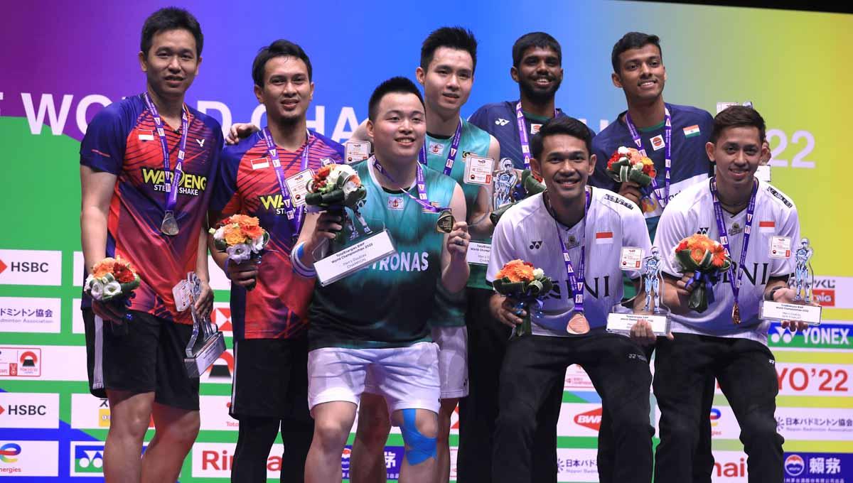 Para sang juara di Kejuaraan Dunia Bulutangkis 2022. Foto: PBSI