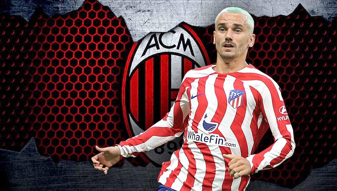 Membedah formasi klub Liga Italia, AC Milan, andai penyerang Atletico Madrid, Antoine Griezmann, bergabung jelang penutupan bursa transfer. Foto: REUTERS/Isabel Infantes
