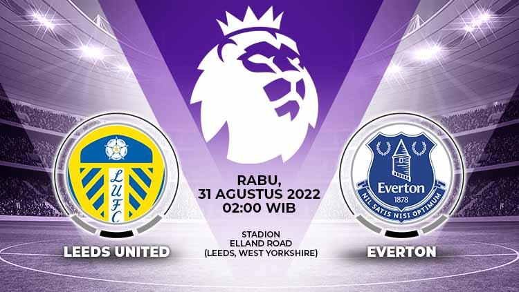 Berikut adalah prediksi pertandingan Liga Inggris 2022-23 pekan kelima, yang mempertemukan tuan rumah Leeds United vs Everton, Rabu (31/08/22). - INDOSPORT