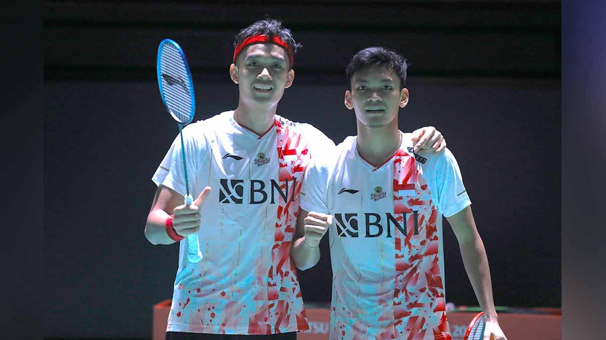Berikut adalah hasil pertandingan ganda putra Indonesia, Bagas Maulana/Muhammad Shohibul Fikri vs Liu Yu Chen/Ou Xuan Yi, asal China di Japan Open 2022. - INDOSPORT