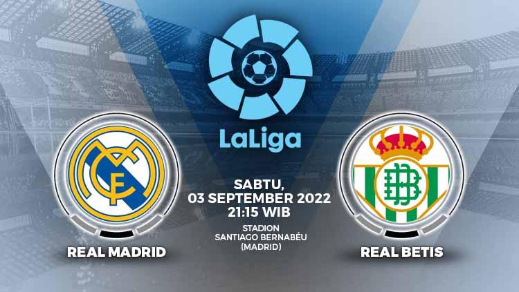 Hasil pertandingan Liga Spanyol (La Liga) 2022/2023 pekan keempat antara Real Madrid vs Real Betis yang digelar pada Sabtu (03/09/22) dengan skor akhir 2-1. - INDOSPORT