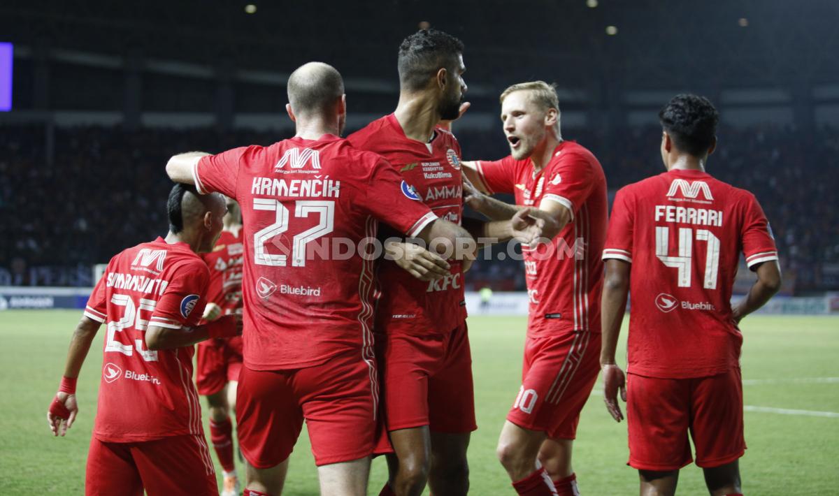Pertandingan antara Persija Jakarta vs Bhayangkara FC di BRI Liga 1, Sabtu (03/09/22). - INDOSPORT
