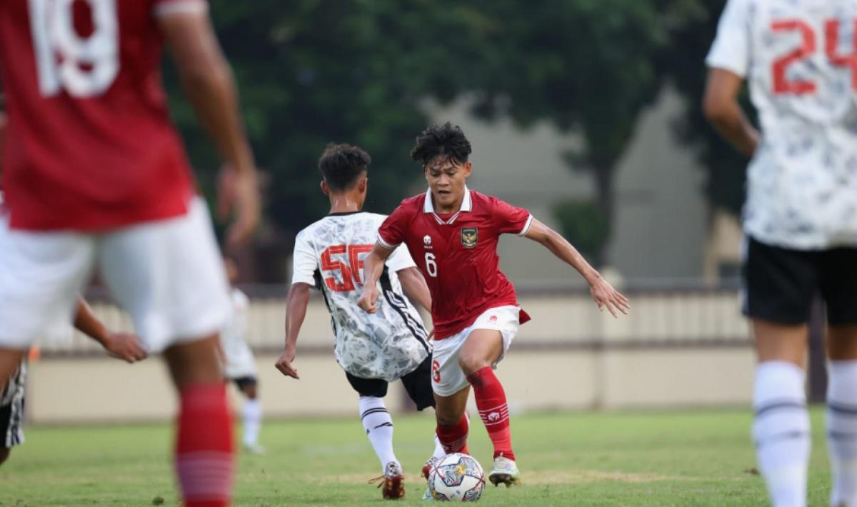 Uji coba antara Timnas U-19 vs Persija Jakarta U-18. - INDOSPORT