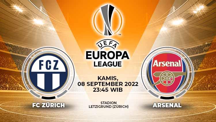 Prediksi pertandingan antara FC ZÃ¼rich vs Arsenal (Liga Europa).