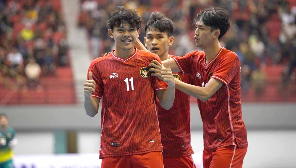 Pertandingan antara Timnas Futsal Indonesia vs Korea Selatan, MNC International Futsal Cup 2022, Selasa (06/09/22) di GOR Amongraga, Yogyakarta. Foto: FFI