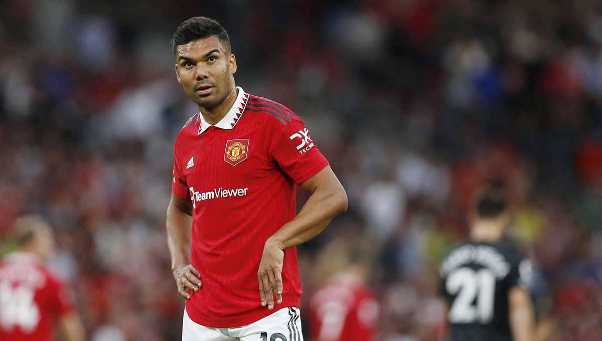 Casemiro, pemain Manchester United. Foto: REUTERS-Craig Brough