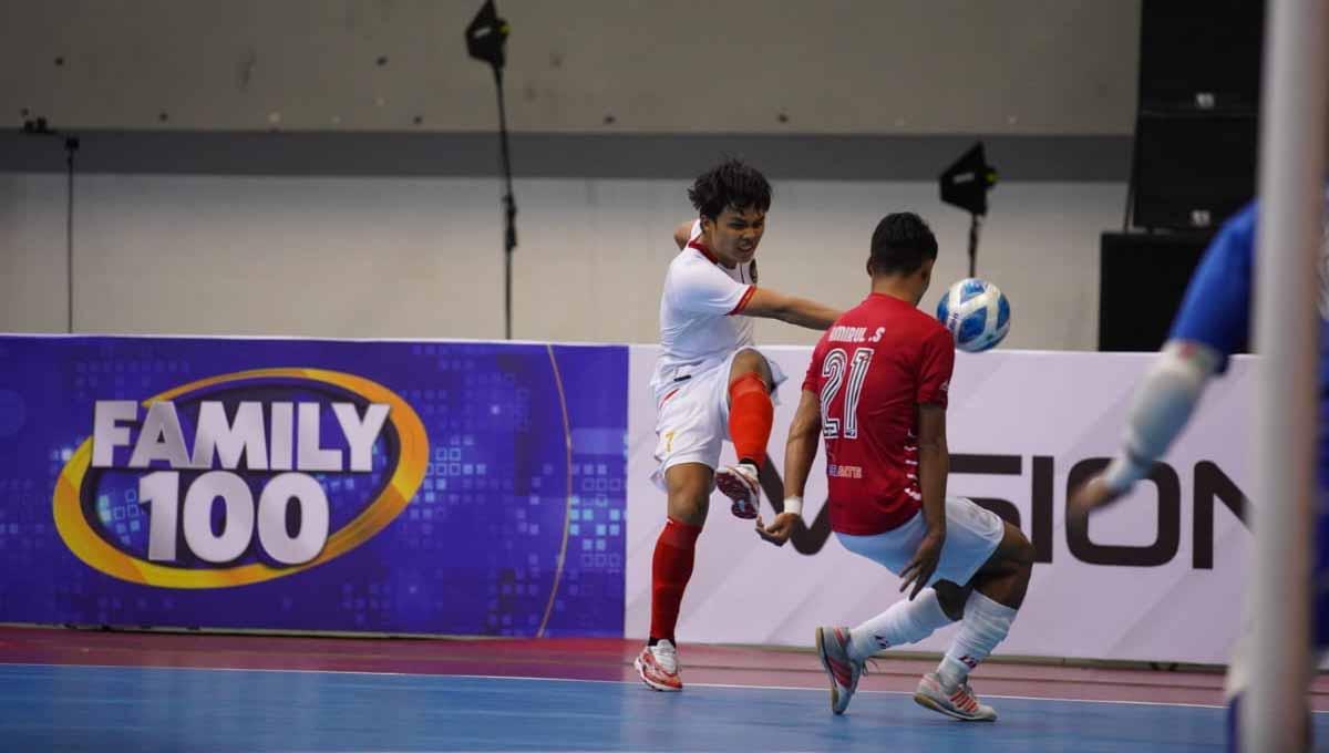 Pertandingan antara Timnas Futsal Indonesia vs Selangor, International Futsal Cup 2022. Foto: FFI