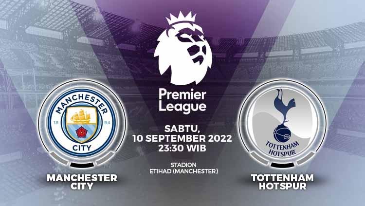Prediksi pertandingan antara Manchester City vs Tottenham Hotspur (Liga Inggris). - INDOSPORT