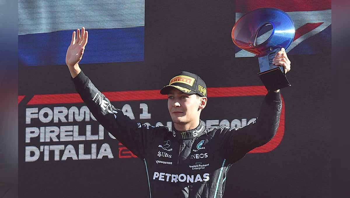 Berikut update klasemen Formula 1 (F1) usai gelaran seri balapan GP Brasil 2022, kemenangan pembalap Mercedes, George Russell menjadi sia-sia. Foto: REUTERS/Massimo Pinca