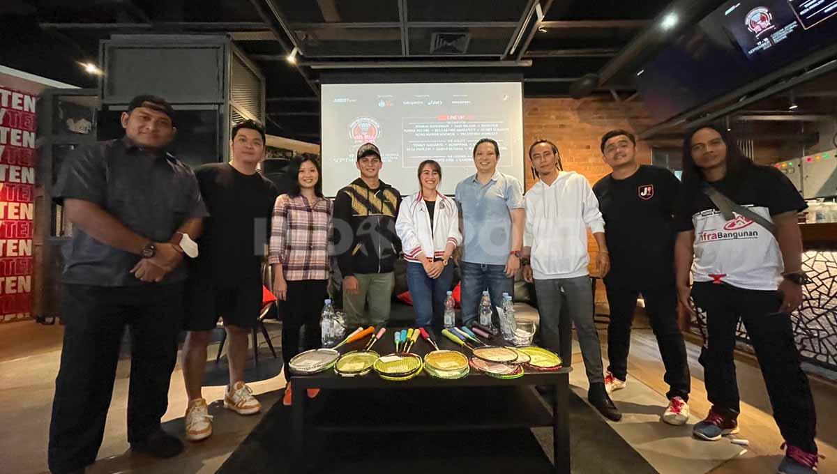 Press Conference PB INA Badminton Fun Tournament Oleh JebreetMedia, Senin (12/09/22), di MyTen Coffee & Eatry, Senayan Park Mall, Jakarta Pusat. Foto: Ammara Marthiara/INDOSPORT.