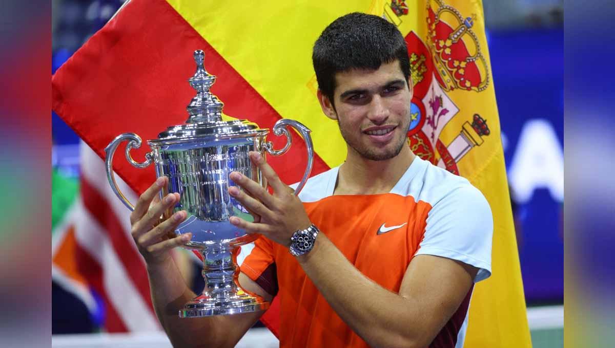 Petenis Spanyol, Carlos Alcaraz Garfia. Foto: REUTERS/Mike Segar.