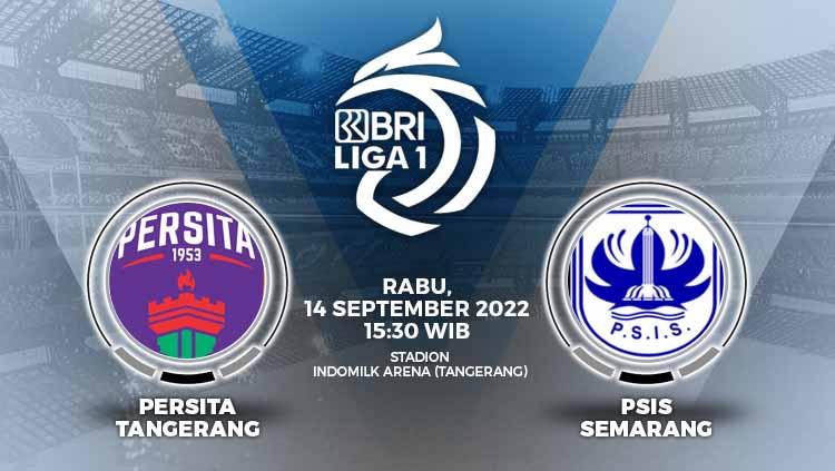 Berikut ini adalah link live streaming Liga 1 yang mempertemukan Persita Tangerang vs PSIS Semarang, Rabu (14/09/22) pukul 15.30 WIB. - INDOSPORT
