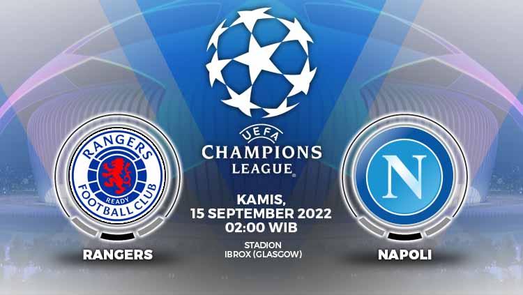 Prediksi pertandingan antara Rangers vs Napoli (Liga Champions).