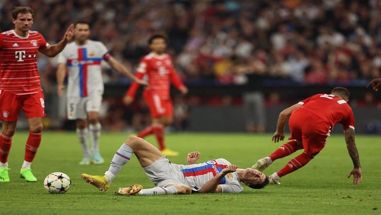 Media berbasis Madrid, MARCA, kecam habis kekalahan 2-0 Barcelona atas Bayern Munchen di Liga Champions. REUTERS/Lukas Barth - INDOSPORT