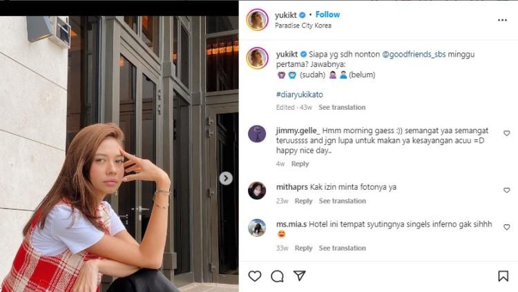 Unggah momen olahraga dari tenis meja (pingpong) hingga yoga, kecantikan natural Yuki Kato pancarkan aura memikat. Instagramnya langsung banjir pujian netizen.
