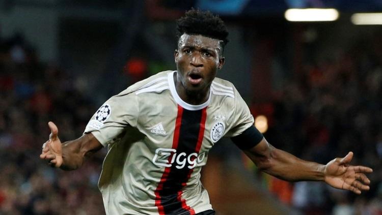 Mohammed Kudus di laga Liga Champions Liverpool vs Ajax 13 September 2022. Foto: Action Images via Reuters/Ed Sykes.