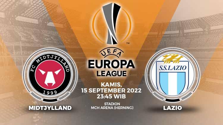 Berikut link live streaming pertandingan hari kedua Liga Europa 2022/2023 antara Midtjylland vs Lazio, Kamis (15/9/22) pukul 23.45 WIB. - INDOSPORT