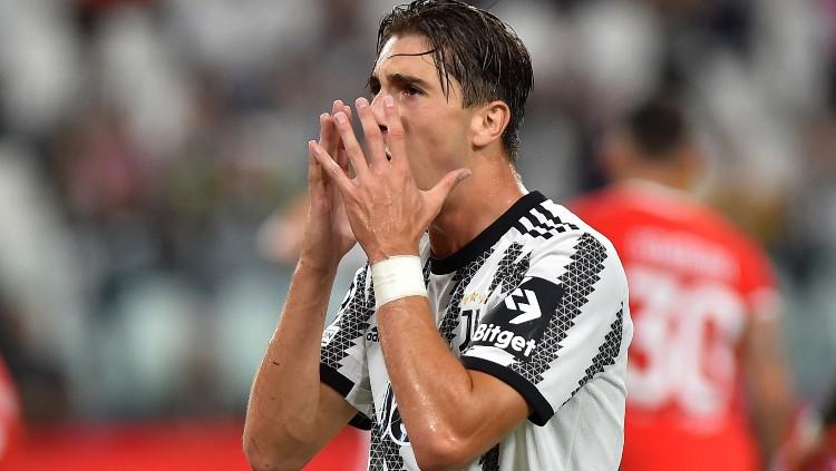 Reaksi Fabio Miretti di laga Juventus vs Benfica (15/09/22). (Foto: REUTERS/Massimo Pinca) - INDOSPORT