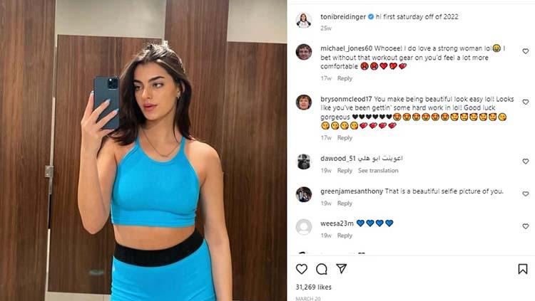Toni Breidinger tengah menjadi sorotan karena dara cantik keturunan Lebanon itu kini mengawali kariernya sebagai model pakaian dalam Victoria Secret.