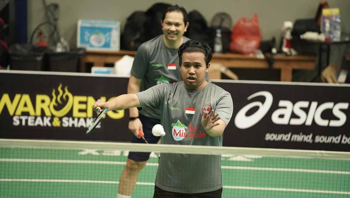Joshua Suherman ikut ambil bagian dalam PB INA Fun Tournament 2022 Sabtu (17/09/22). Berpasangan dengan Haryanto Arbi ia menang atas Yudha Keling/Agrippina.