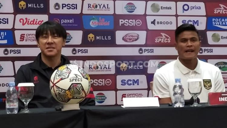 Jumpa pers jelang laga FIFA Matchday antara Timnas Indonesia vs Curacao di Bandung, Jumat (23/09/22). - INDOSPORT