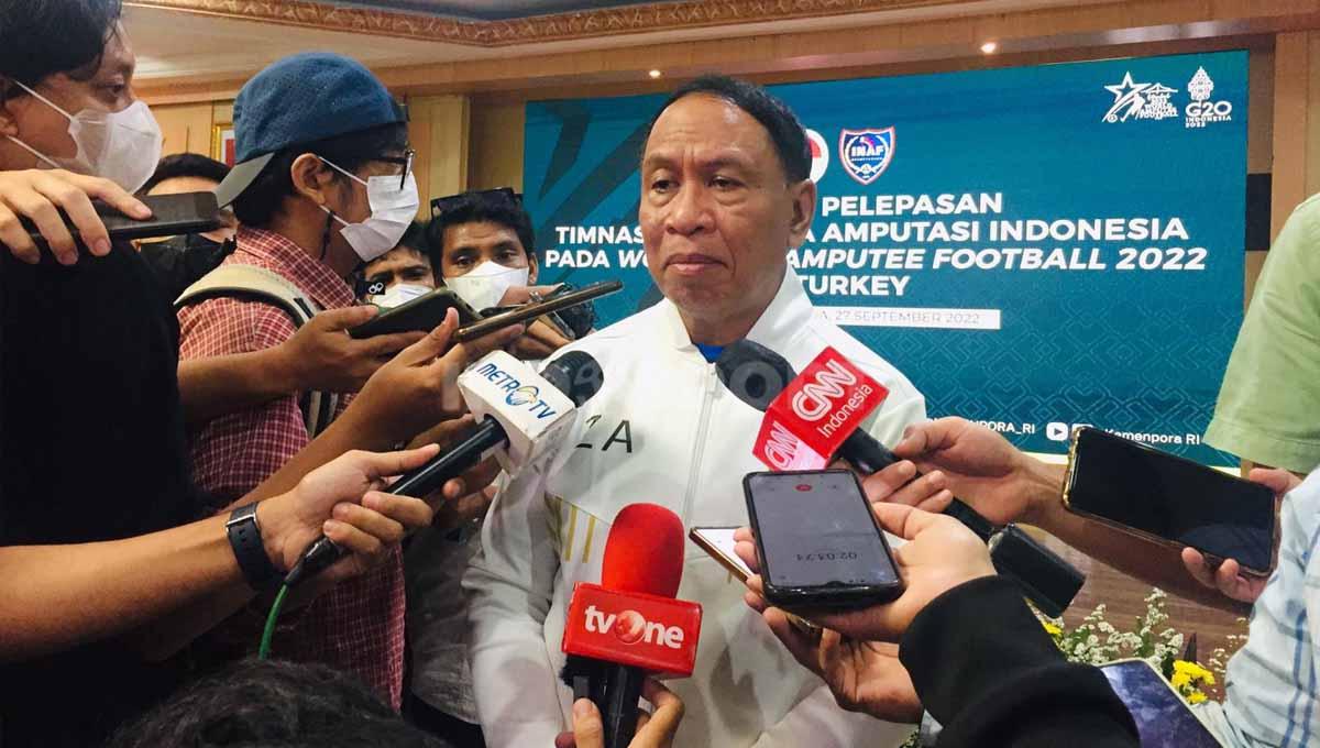 Menpora RI Zainudin Amali soal target Timnas Aputasi Indonesia. Foto: Petrus Manus Da' Yerimon/INDOSPORT