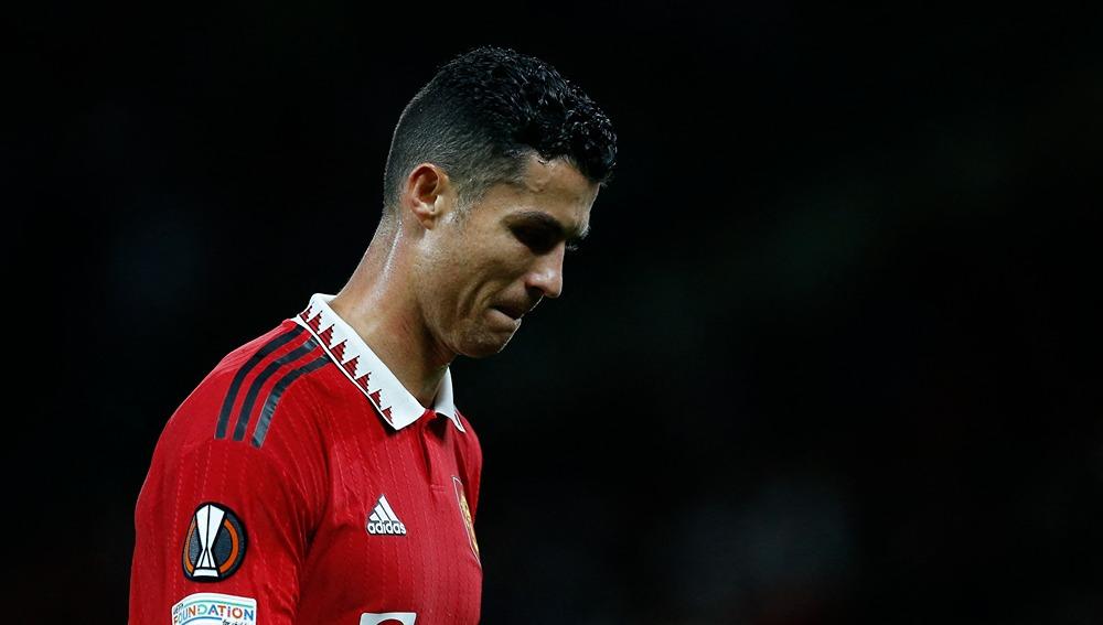 Cristiano Ronaldo saat laga Europa League Manchester United vs Real Sociedad - INDOSPORT
