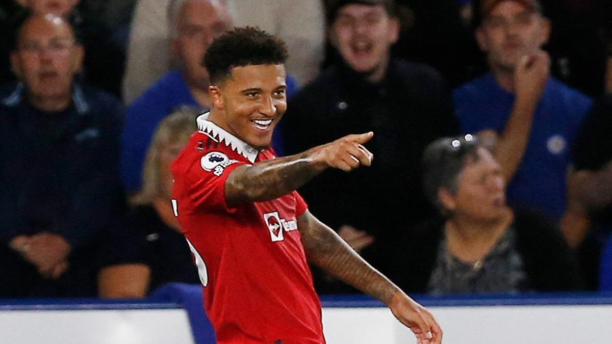 Jadon Sancho saat ini sedang bermasalah di Manchester United. Foto: Reuters/Craig Brough.