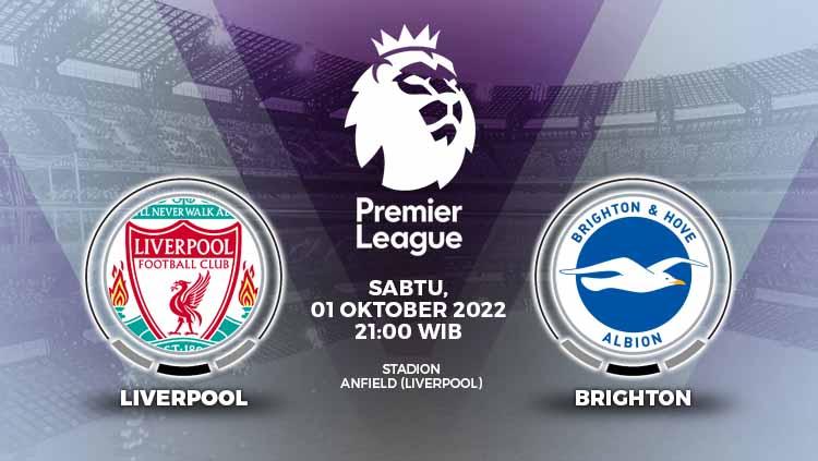 Prediksi pertandingan antara Liverpool vs Brighton & Hove Albion (Liga Inggris). - INDOSPORT