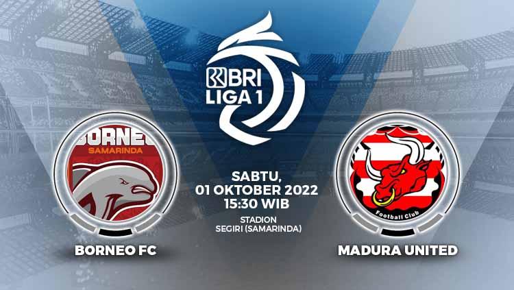 Prediksi pertandingan antara Borneo FC vs Madura United (BRI Liga 1).